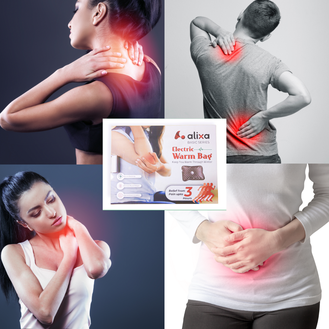 Alixa Warm water bags for pain relief(Multicolour)