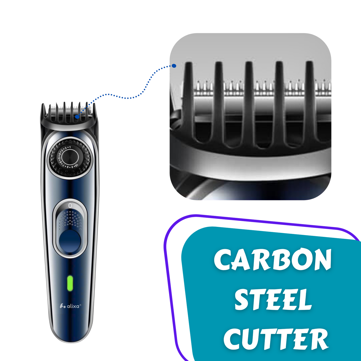 2 in 1 Alixa Hair Clipper MU-T-1007 - Versatile and Efficient Hair Cutting Tool