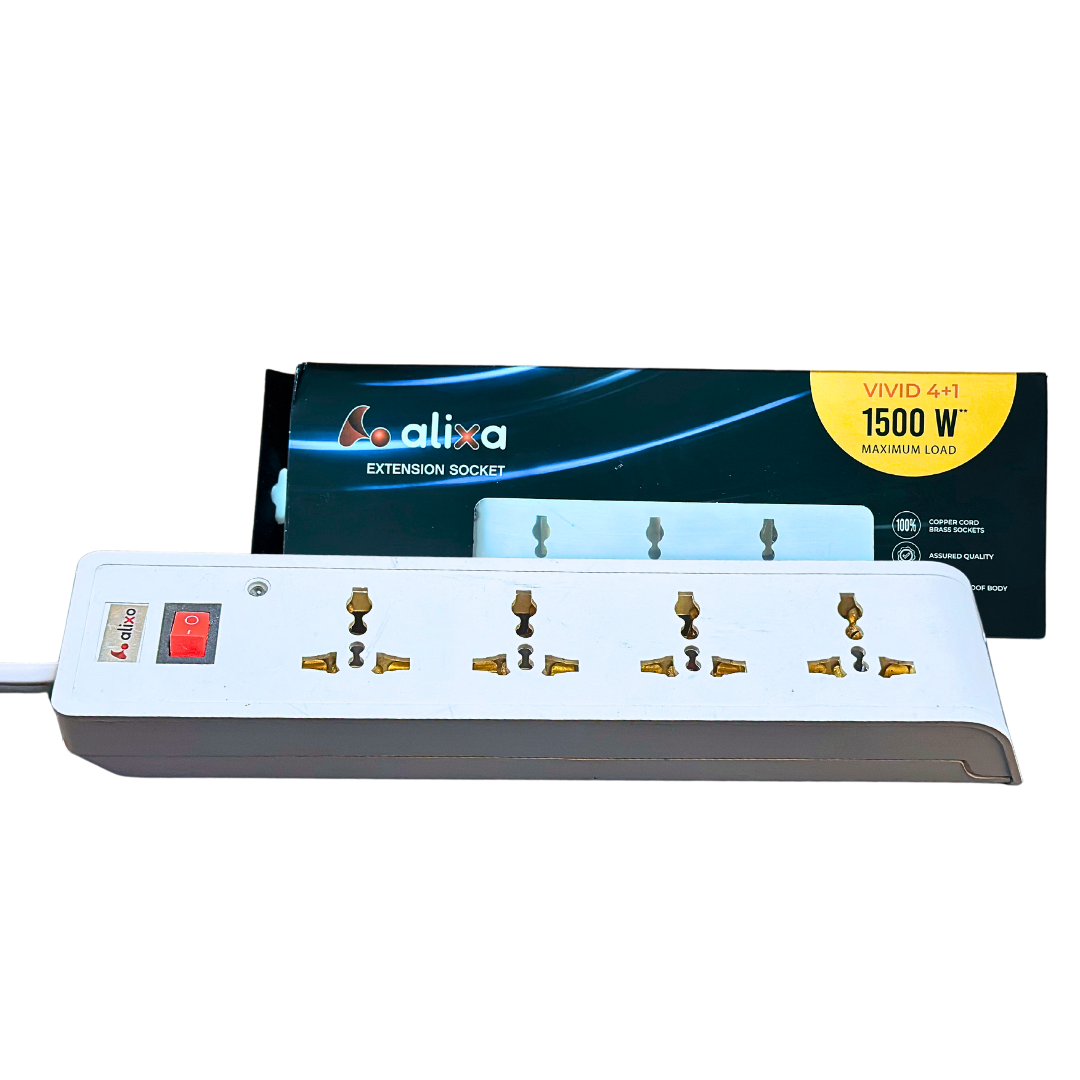 Alixa Extension Socket Vivid 4+1 - Power up Your Home