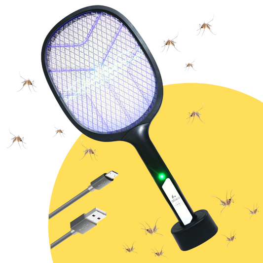 Alixa Mosquito Bat with UV Light and Stand (Mosquito Racket, Mosquito Killer)